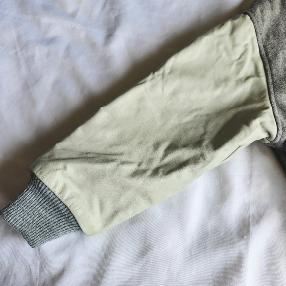 Mac Murray Vintage Lame Ducks Ballerinas Varsity Jacket Gray XL Wool Leather USA - Picture 4 of 10